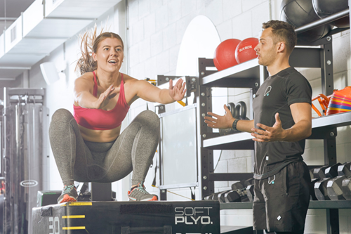 PureGym member box jump