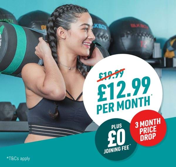 £12.99 for your first 3 months and 0 joining fee