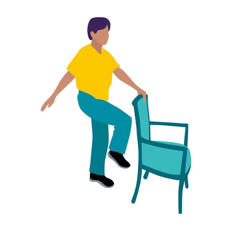 Balance Exercises For Seniors, Downloadable PDF With Pictures