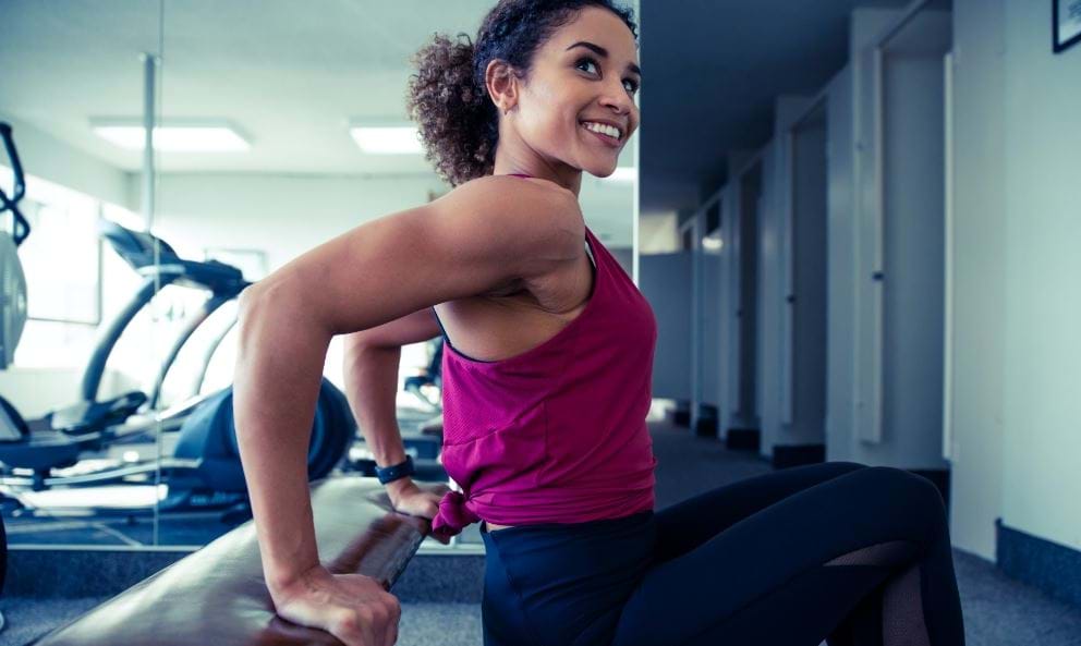 Easy exercises to tone and strengthen triceps muscles