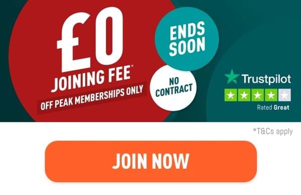 Get £0 Joining Fee on Off Peak Memberships for a Limited Time