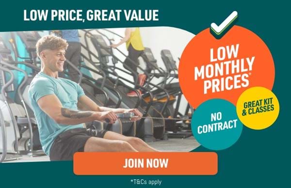 Everybody welcome at the UK's favourite gym. Low monthly prices. No Contract. Join now.