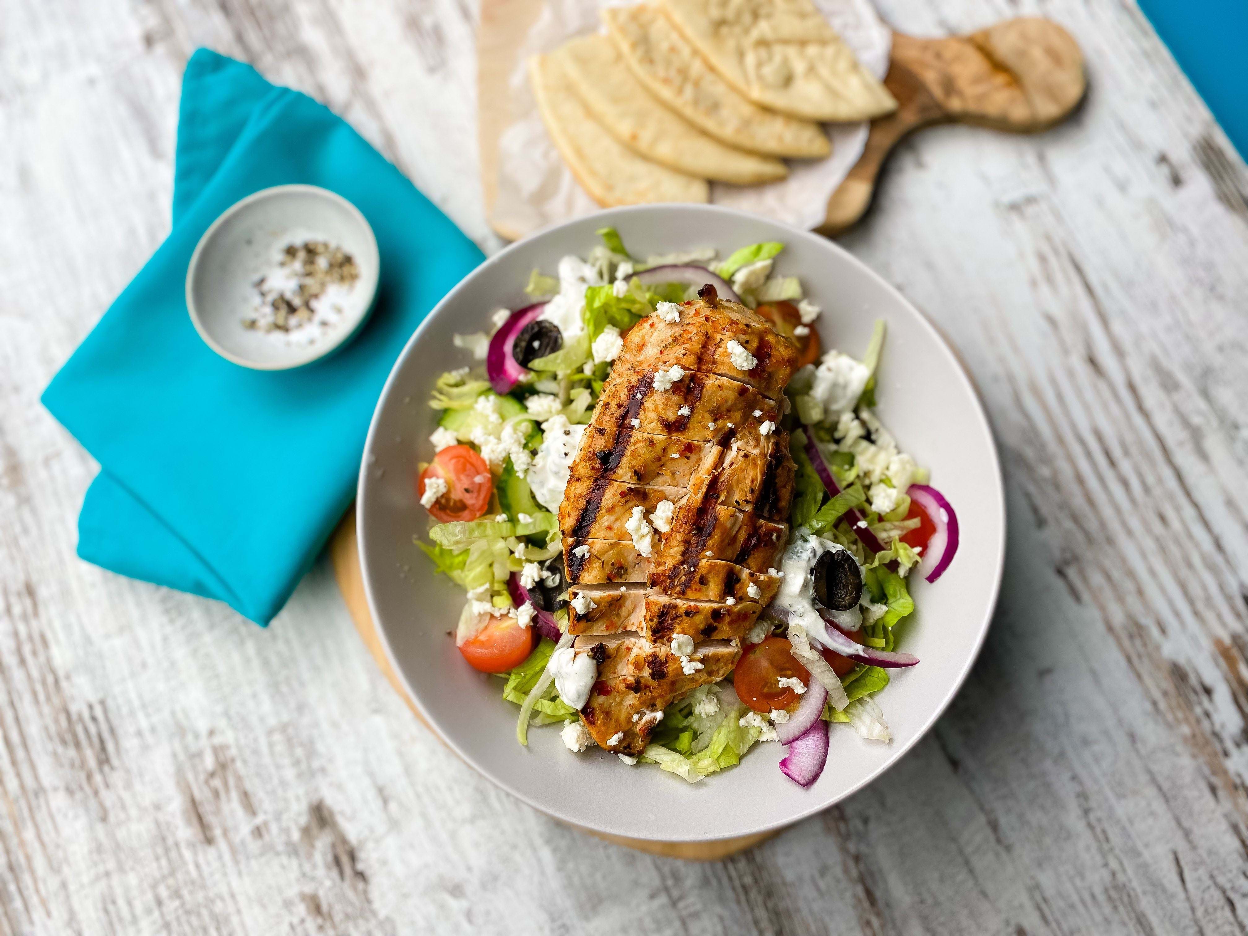 Lemon Chicken Mediterranean Salad Recipe | PureGym