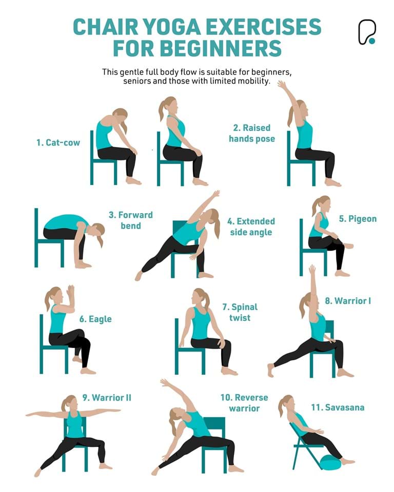 Chair Yoga for Seniors: Fully-Illustrated Workout Routines to