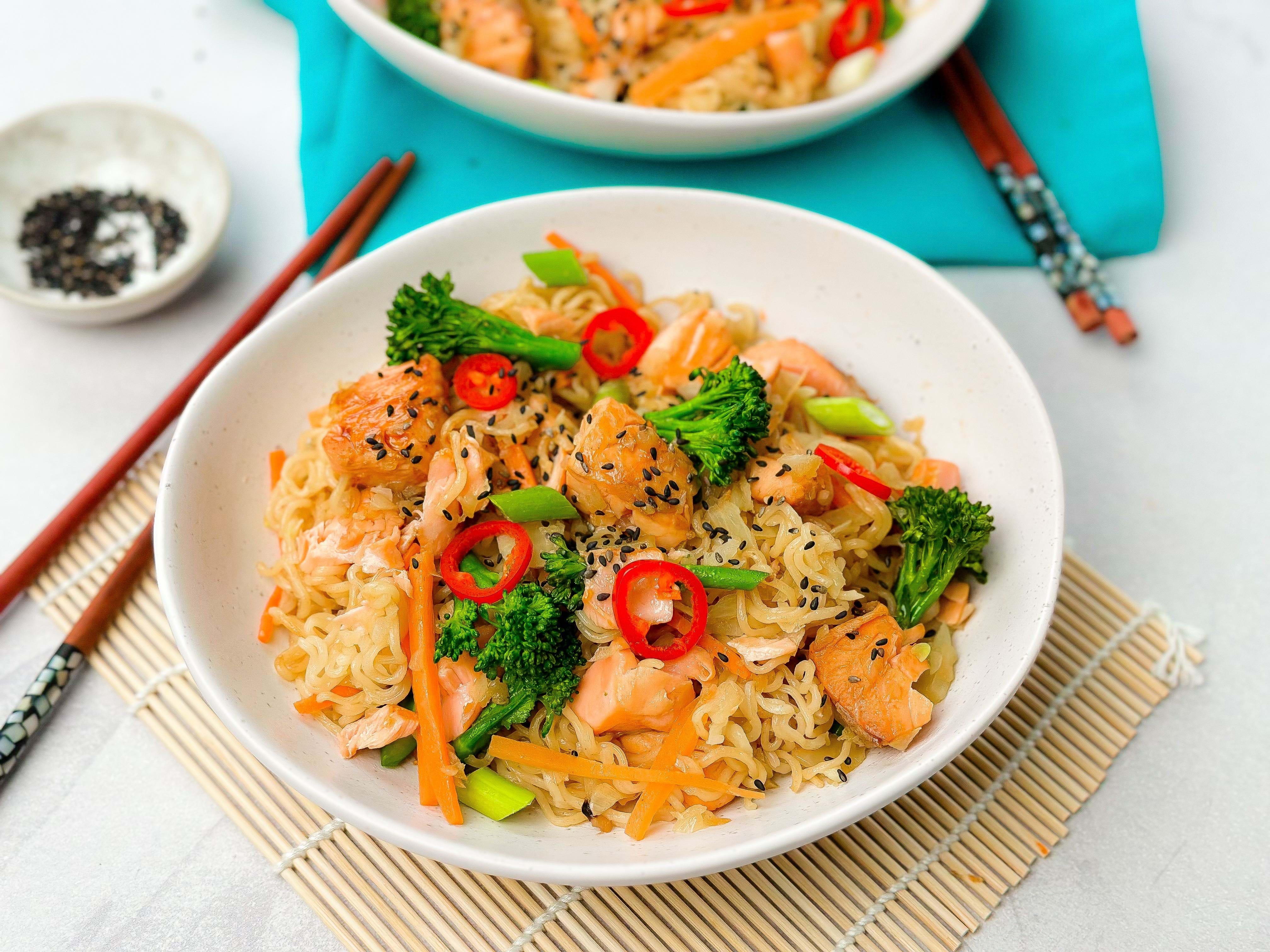 Teriyaki Salmon Noodles Recipe | PureGym